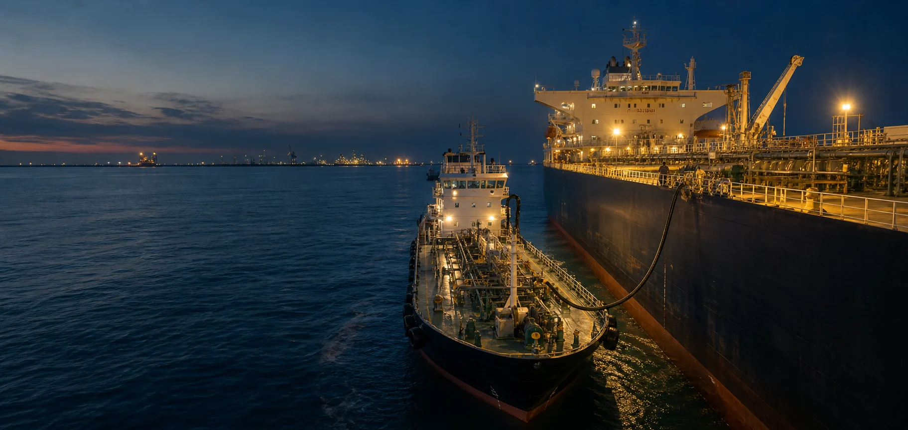 Marine bunker fuel delivery operation